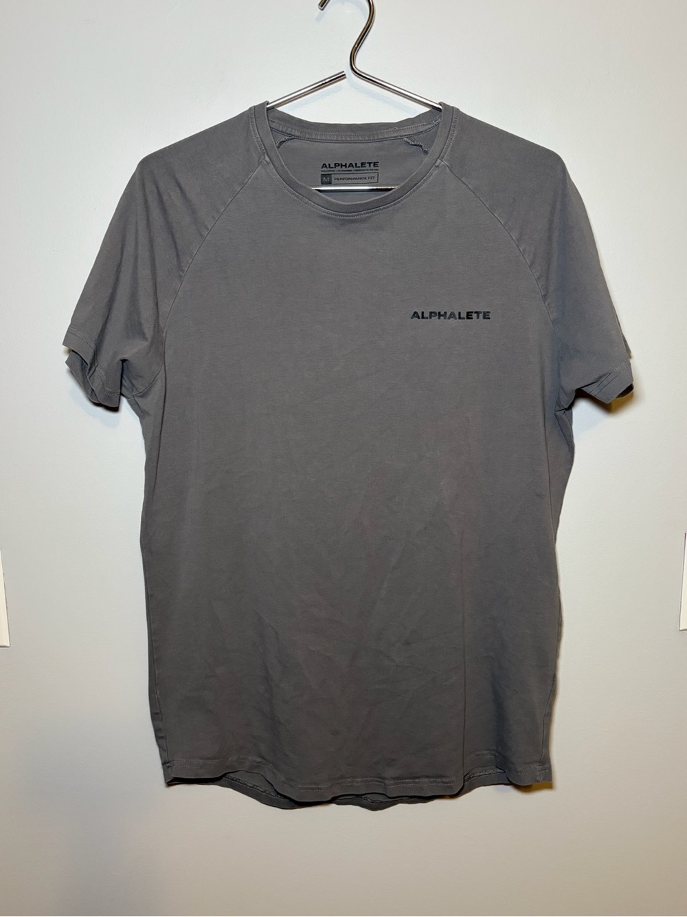 Alphalete Men's Slate Gray Short Sleeve Tee | Size M